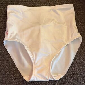 Ruby Ribbon High-Waist Shaping Briefs in Ivory
